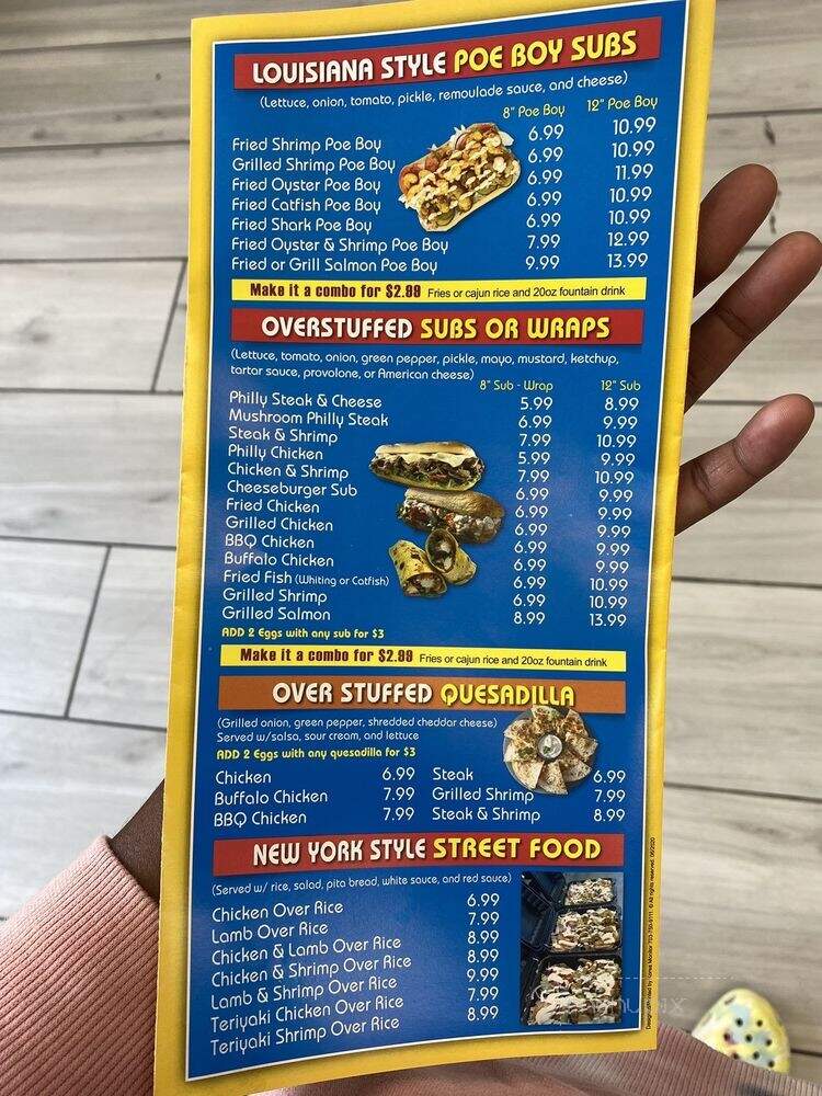 Sharks Fish and Chicken - Washington, DC menu_pic