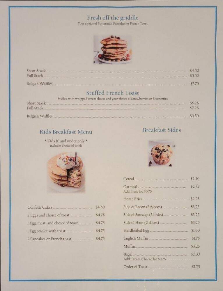 Sherry's Downtown Diner - Oswego, NY menu_pic