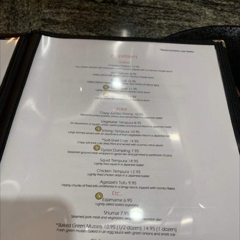 Shiso Japanese Restaurant - Mobile, AL menu_pic