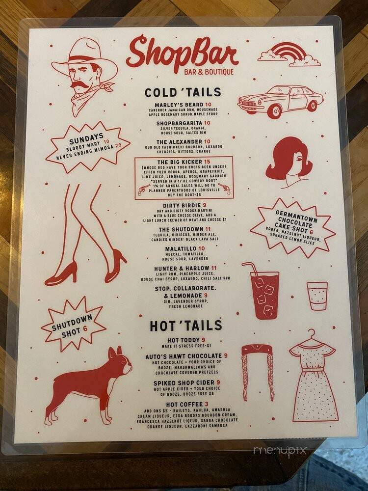 ShopBar - Louisville, KY menu_pic