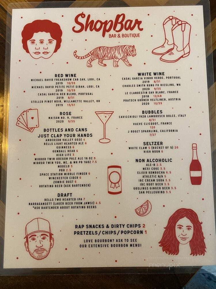 ShopBar - Louisville, KY menu_pic