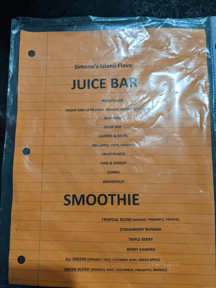 Simone's Island Flava and Juice Bar - Miramar, FL