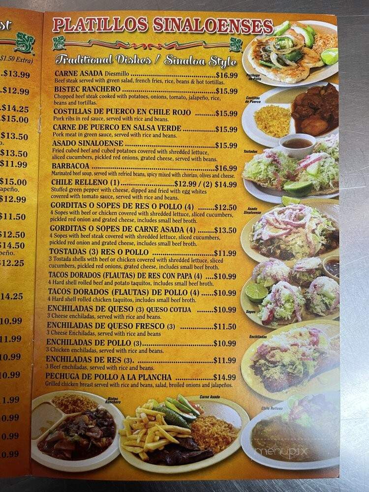 Sinaloa Express - South Gate, CA menu_pic