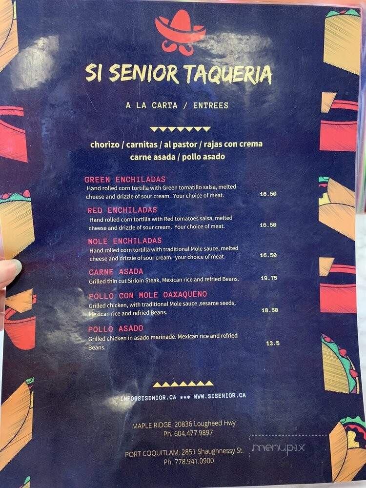 Si Senior Taqueria - Port Coquitlam, BC