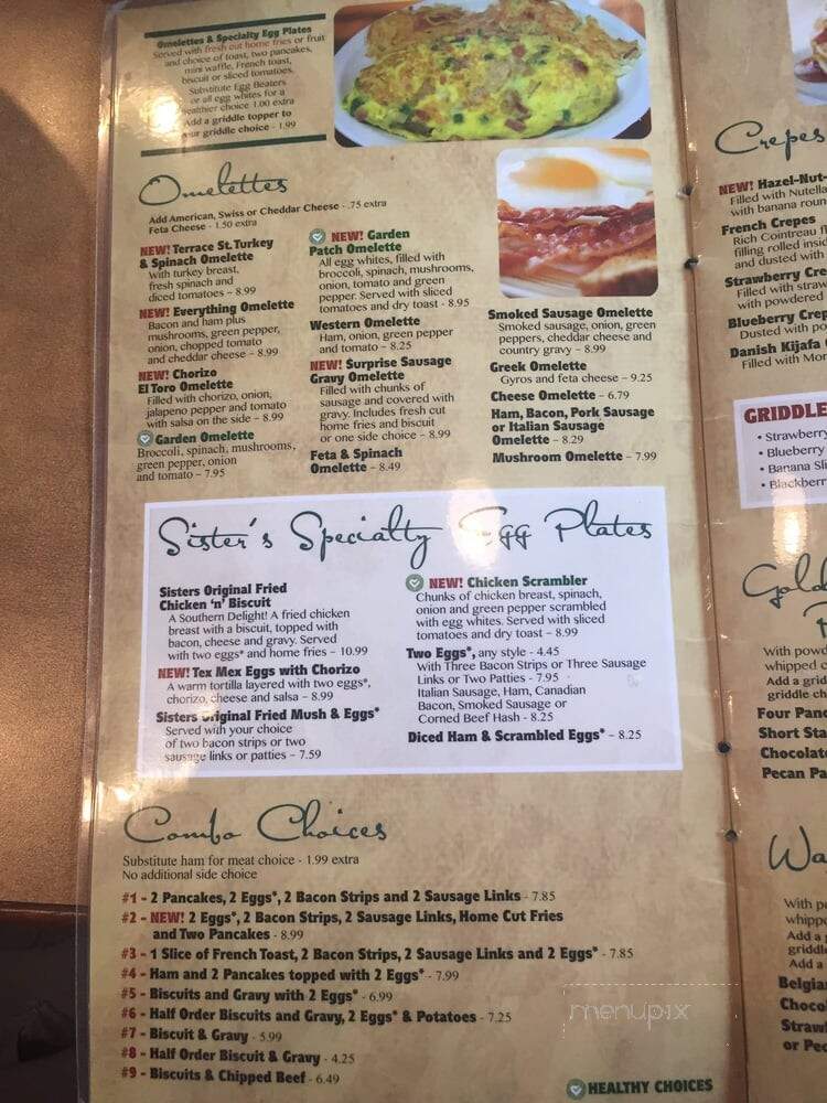 Sister's Place - Indianapolis, IN menu_pic