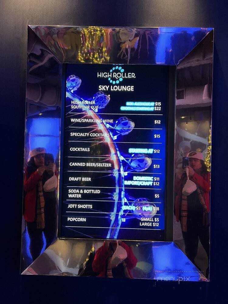 Sky Lounge - Las Vegas, NV menu_pic