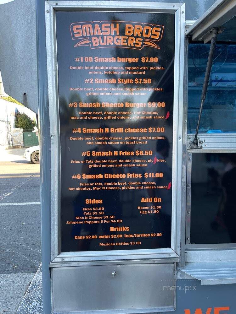 Smashbros Burgers - Whittier, CA menu_pic