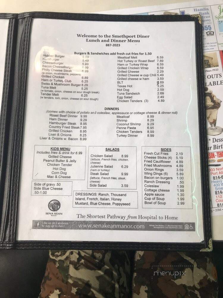Smethport Diner - Smethport, PA menu_pic