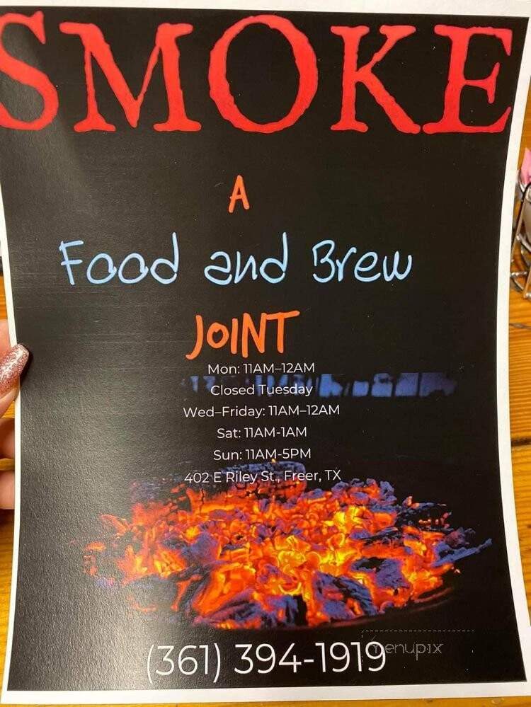 Smoke - Freer, TX menu_pic