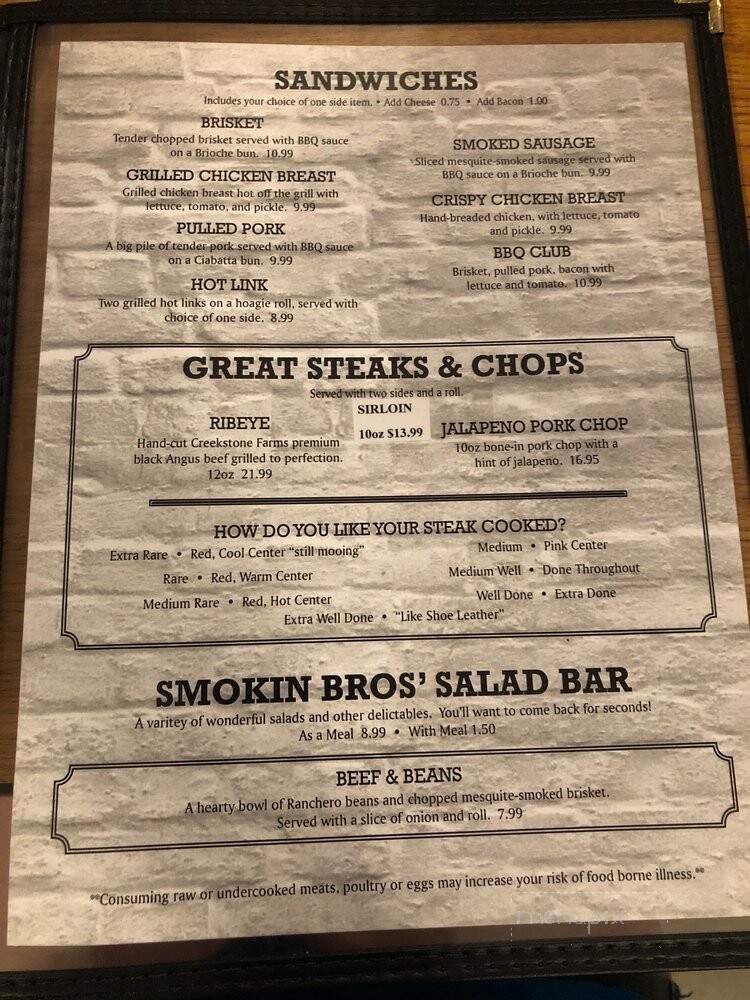 Smokin Bro's BBQ and Steakhouse - Canton, OK