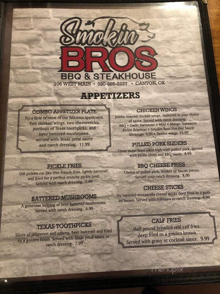 Smokin Bro's BBQ and Steakhouse - Canton, OK
