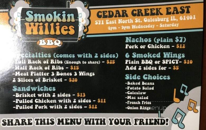 Smokin Willie's BBQ - Galesburg, IL