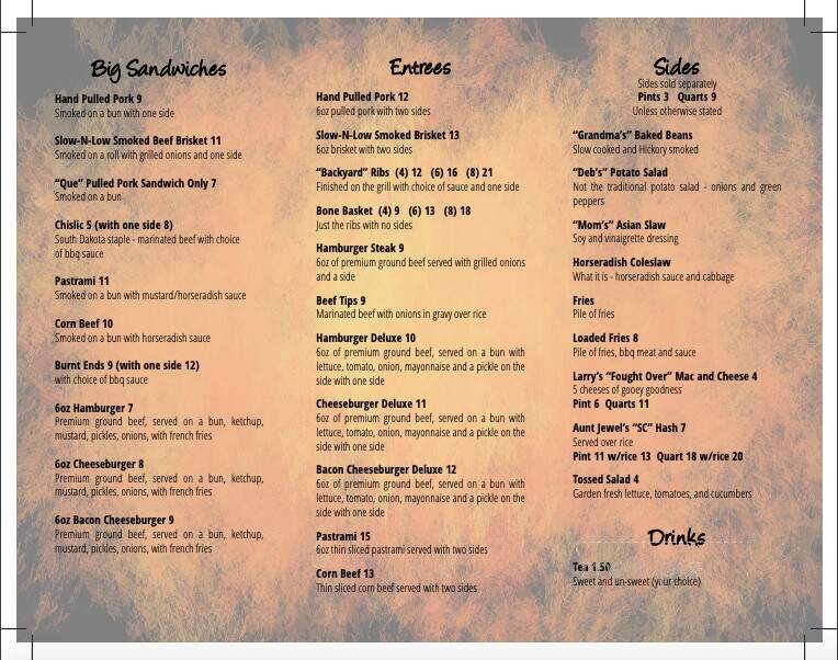 Smok'n Meats and BBQ - Ridgeville, SC menu_pic