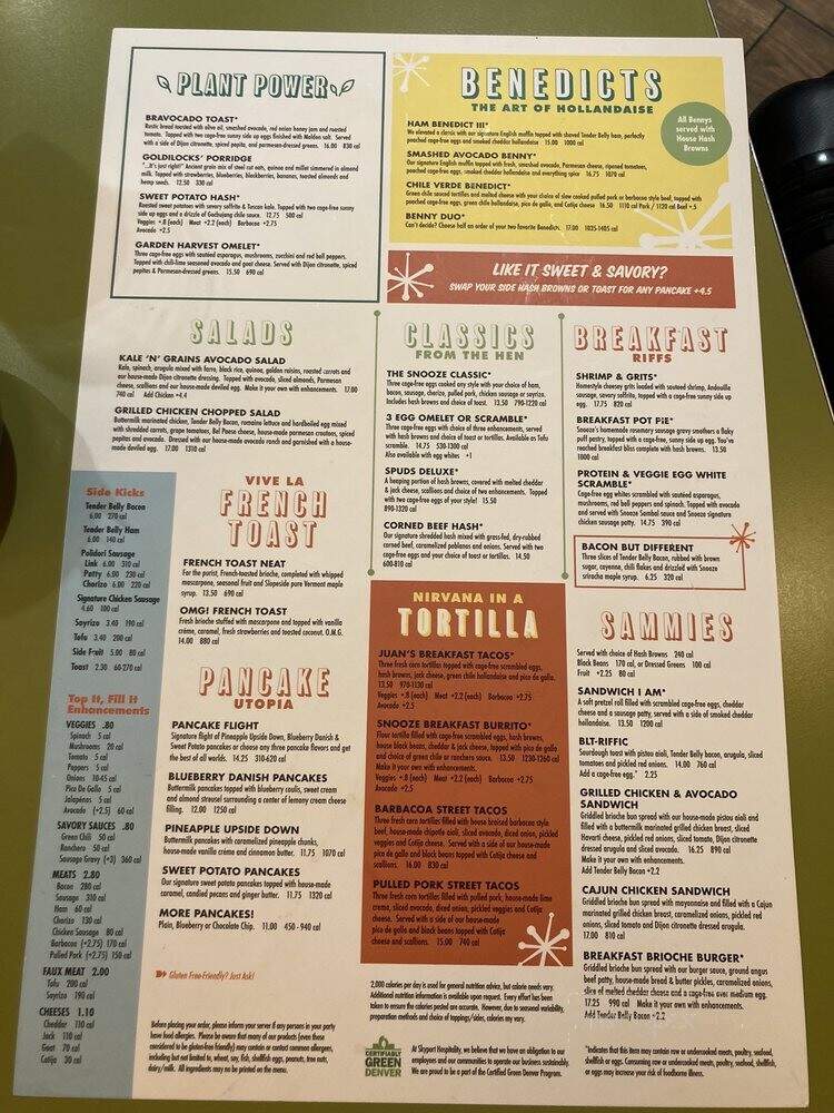 Snooze, an A.M. Eatery - Denver, CO menu_pic