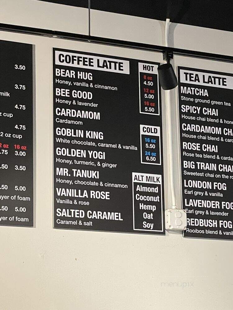 Solace & Fine Espresso - Beaverton, OR menu_pic
