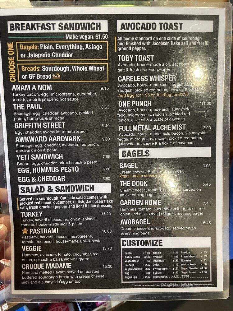 Solace & Fine Espresso - Beaverton, OR menu_pic