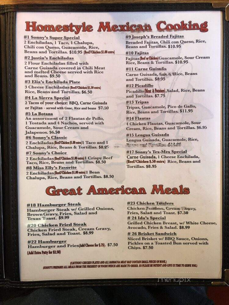 El Texano Pit - Corpus Christi, TX menu_pic