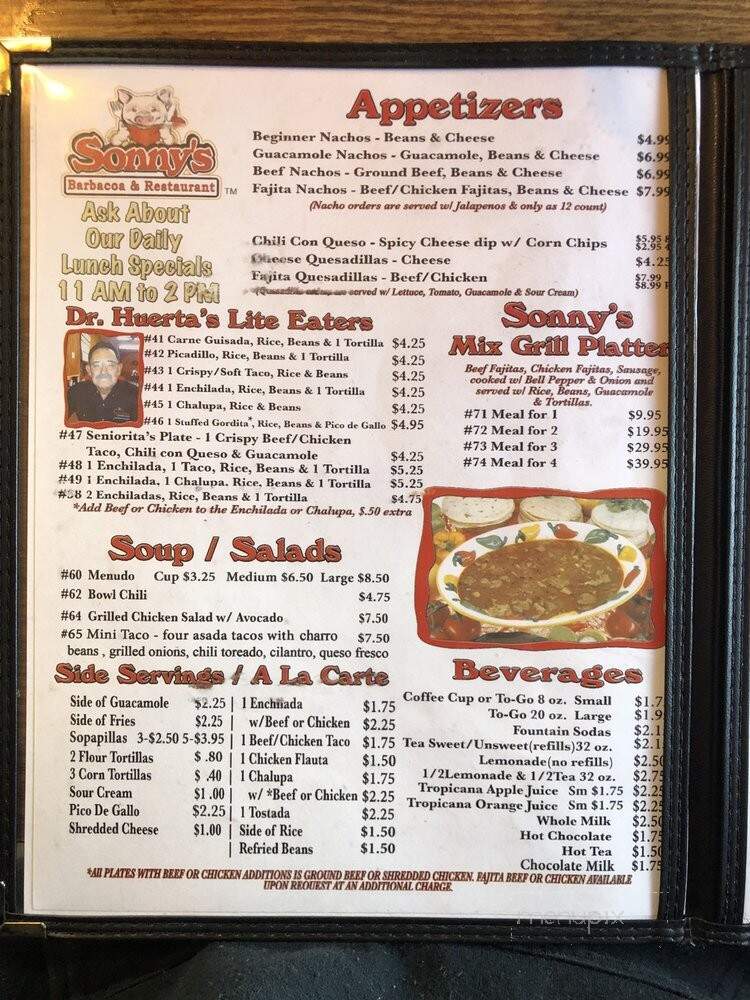 El Texano Pit - Corpus Christi, TX menu_pic