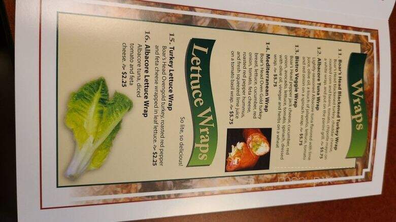 Sonny's Bistro - Indianapolis, IN menu_pic