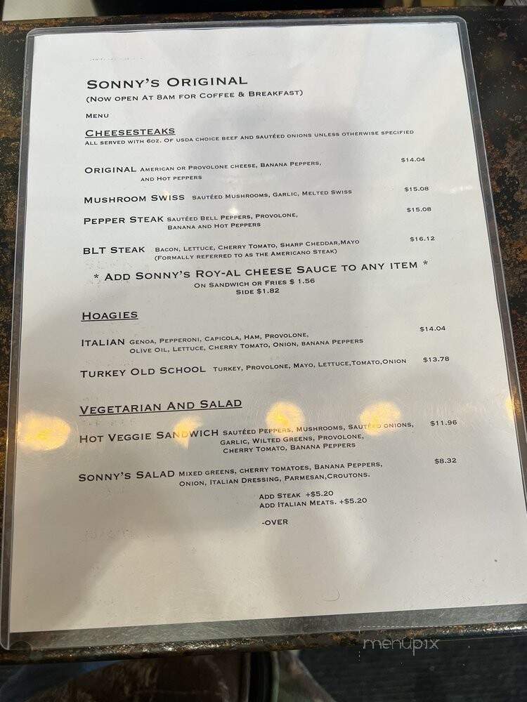 Sonnys Original - Missoula, MT menu_pic