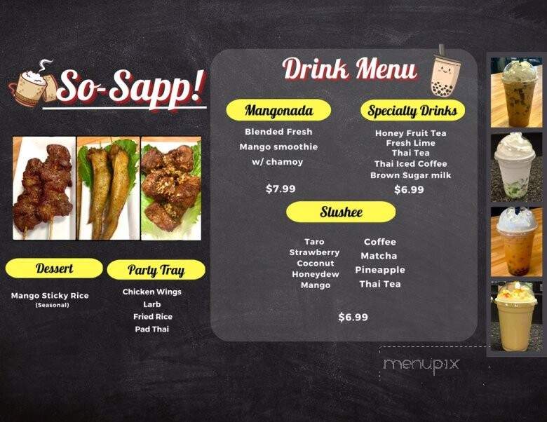 So-Sapp! Lao and Thai Fusion Street Eats - Greensboro, NC menu_pic