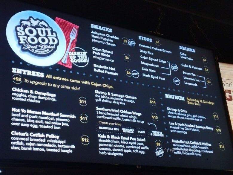Soul Food Street Kitchen - Tampa, FL menu_pic
