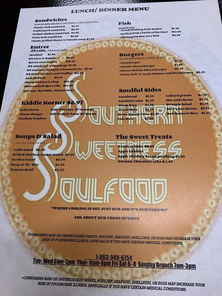 Southern sweetness Soul Food - Lake Wales, FL menu_pic