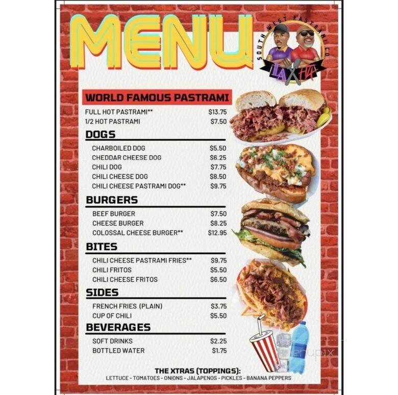 Southwest Pastrami - Houston, TX menu_pic