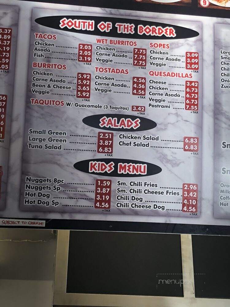 Spartan Burgers - Huntington Park, CA menu_pic