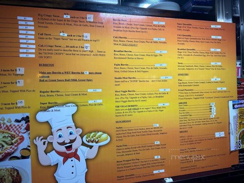 El Caminante - San Jose, CA menu_pic