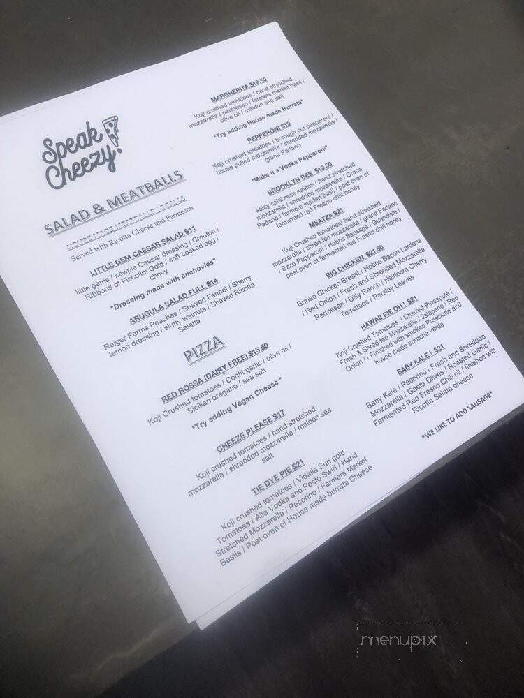 Speak Cheezy - Long Beach, CA menu_pic
