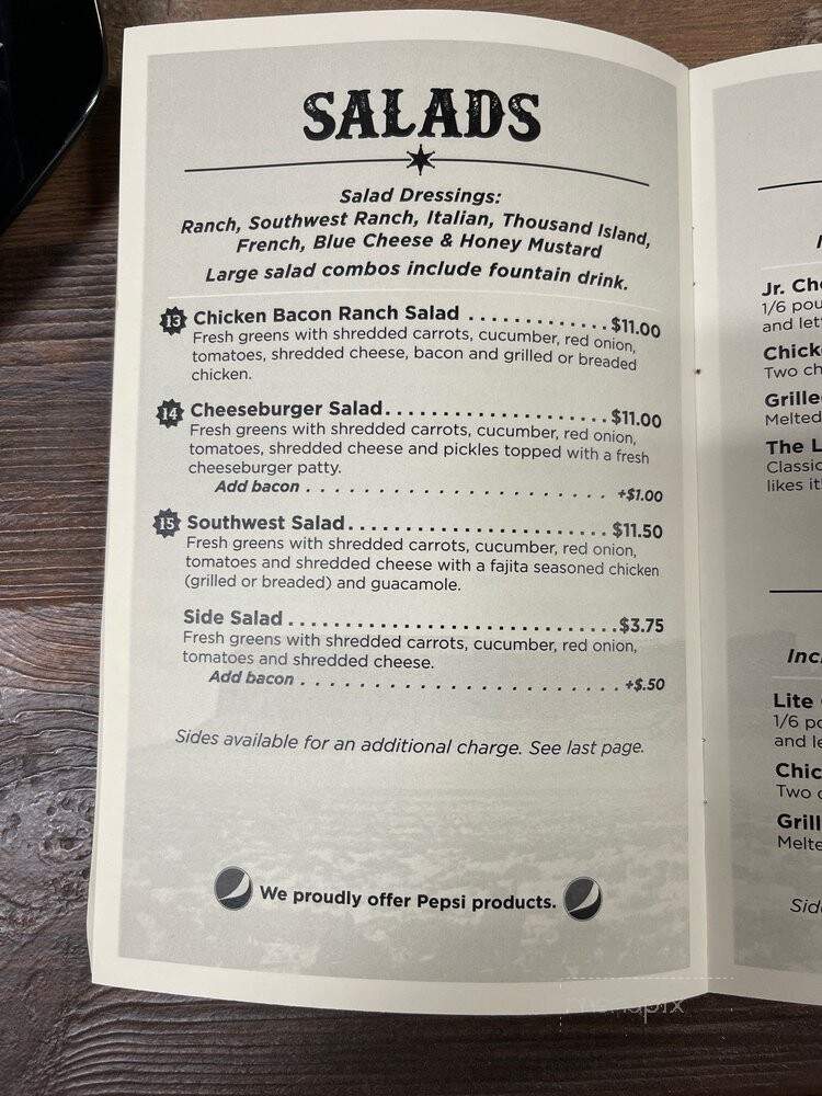 Stagecoach - Gillette, WY menu_pic