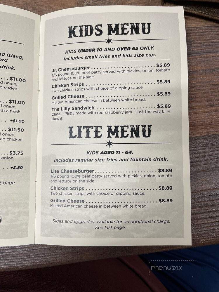 Stagecoach - Gillette, WY menu_pic