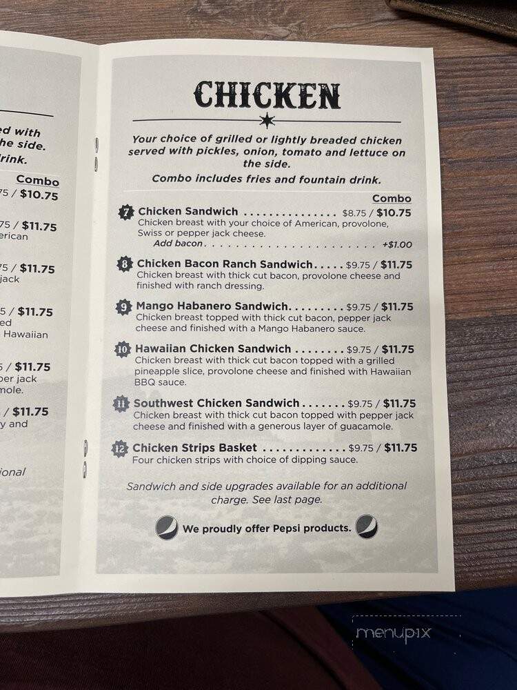 Stagecoach - Gillette, WY menu_pic