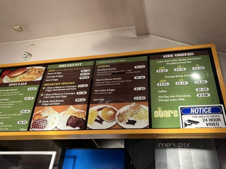 Star's Burgers - Baldwin Park, CA menu_pic