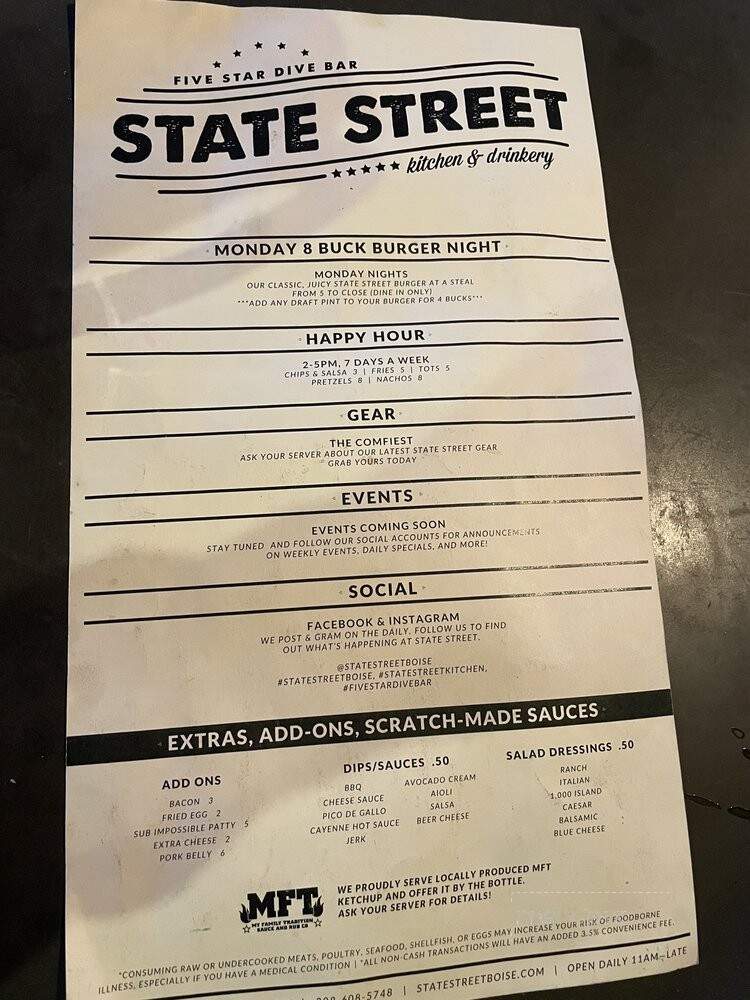 State Street Kitchen & Drinkery - Boise, ID