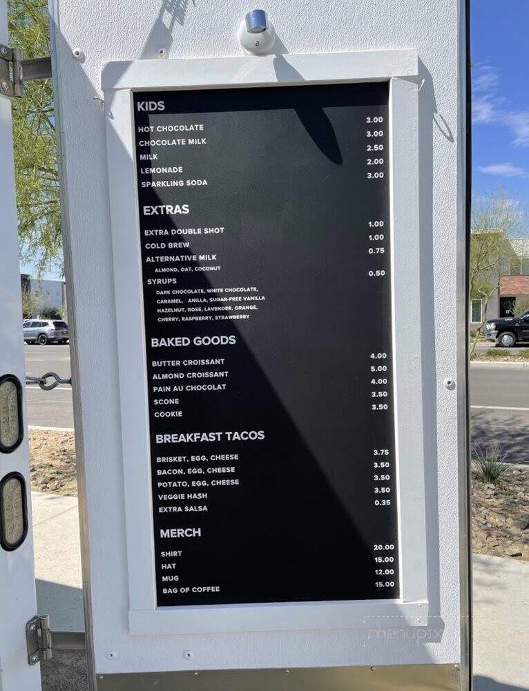 Steadfast Coffee - Mesa, AZ menu_pic