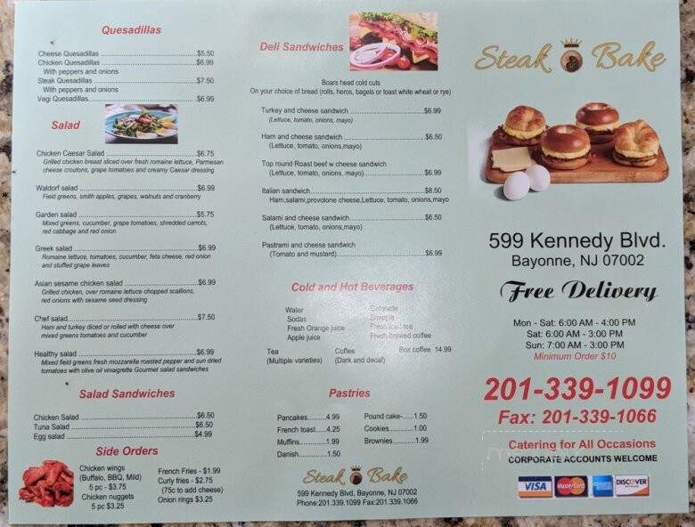 Steak & Bake - Bayonne, NJ menu_pic