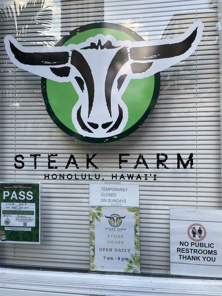 Steak Farm - Honolulu, HI menu_pic