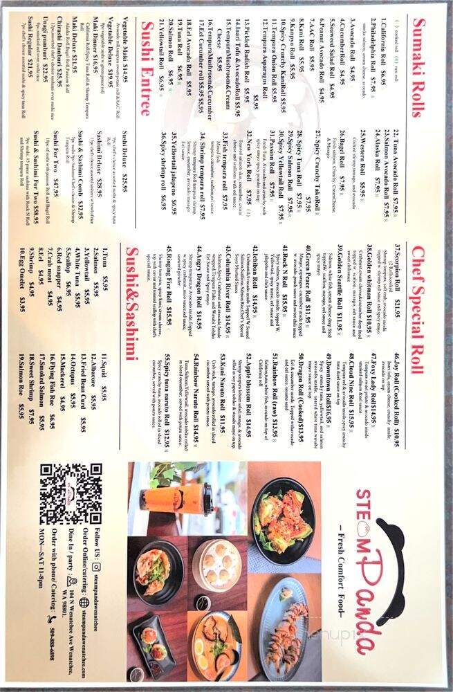 Steam Panda - Wenatchee, WA menu_pic
