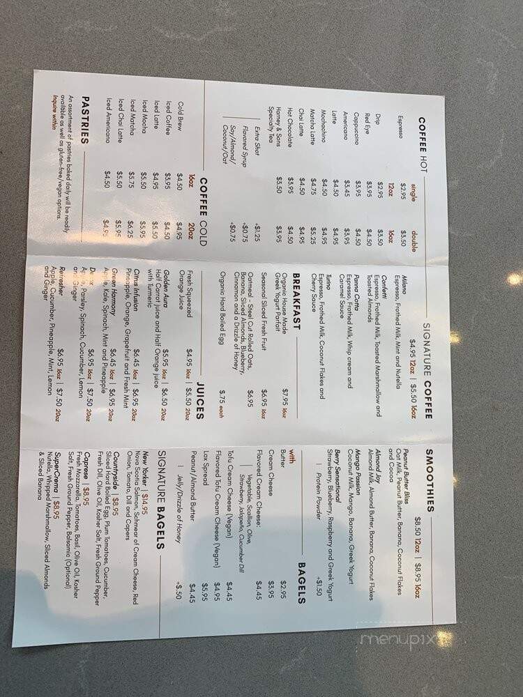 Steven's Cafe - Weehawken, NJ menu_pic