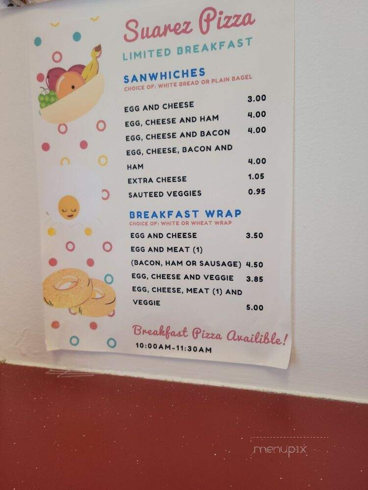 Suarez Pizza - Methuen, MA menu_pic