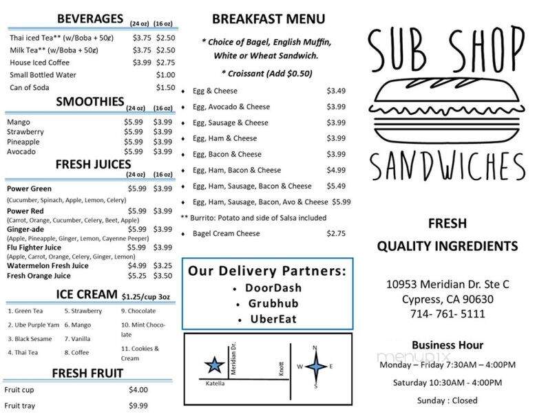 Sub Shop Sandwich - Cypress, CA