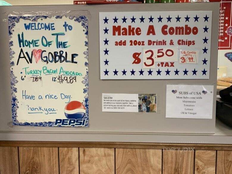 Subs Of USA - Yucaipa, CA menu_pic