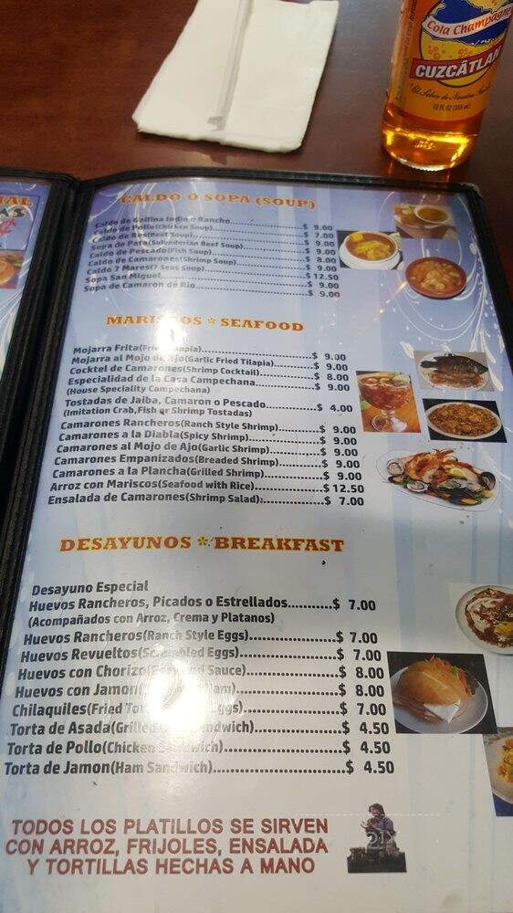Suchitlan Restaurant - Pacoima, CA menu_pic