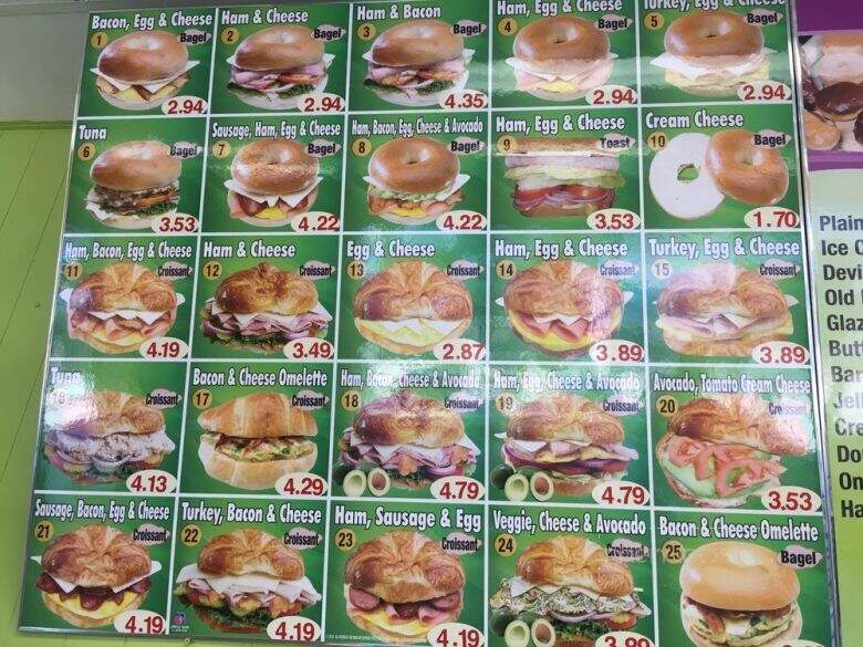 Sun Donuts - Alhambra, CA menu_pic