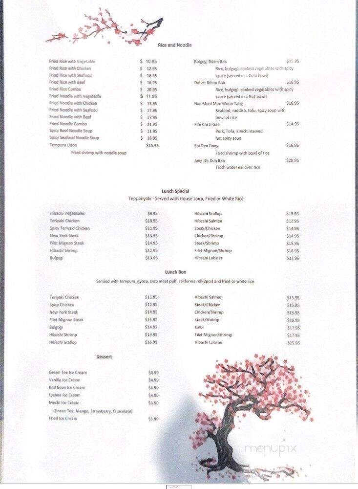Sunny's Sushi - El Paso, TX menu_pic