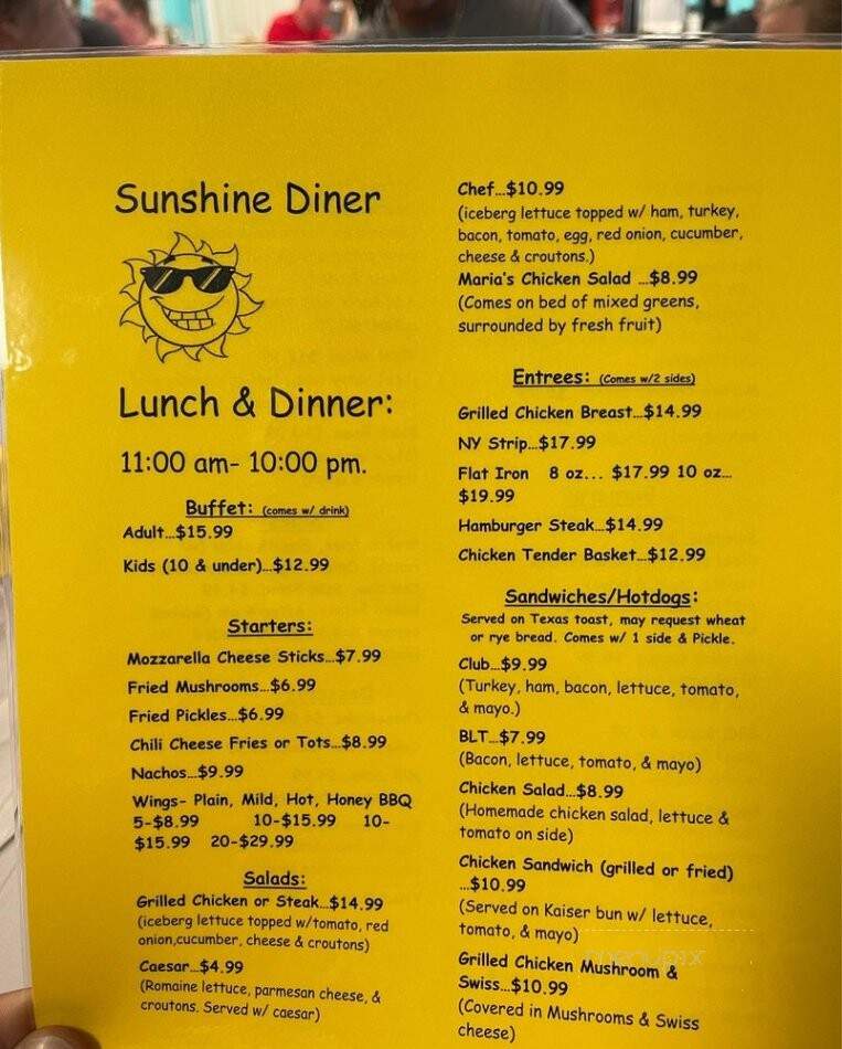 Sunshine Diner - Baker, FL