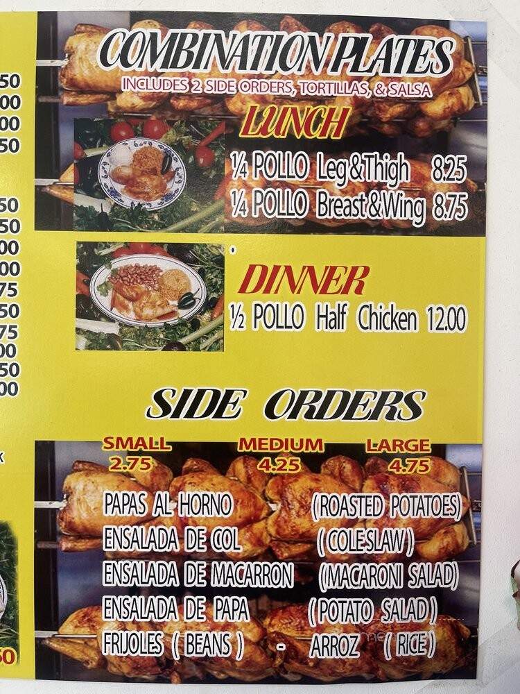 Super Pollos Rositisa Dos - Los Angeles, CA menu_pic