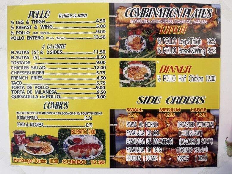 Super Pollos Rositisa Dos - Los Angeles, CA menu_pic